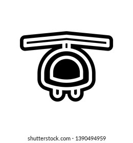 helicopter icon. Element of navigation for mobile concept and web apps icon. Glyph, flat icon for website design and development, app development