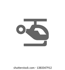 Helicopter icon. Element of simple transport icon. Premium quality graphic design icon. Signs and symbols collection icon for websites