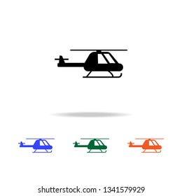 helicopter icon. Elements of simple web icon in multi color. Premium quality graphic design icon. Simple icon for websites, web design, mobile app, info graphics