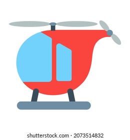 Helicopter icon emoji isolated vector illustration on white background