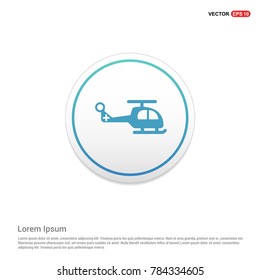 Helicopter icon - EPS 10