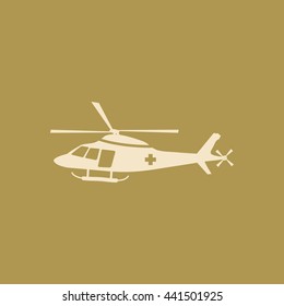 Helicopter Icon. Eps-10.