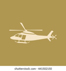 Helicopter Icon. Eps-10.