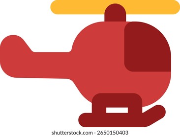 projeto de estilo plano de ícone de helicóptero