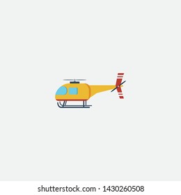 helicopter icon graphic element Illustration template design