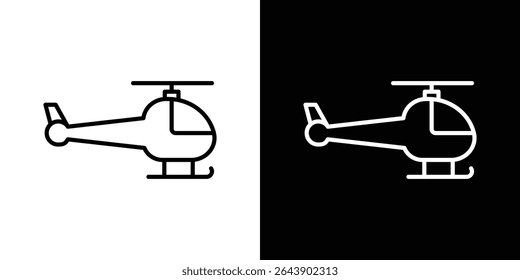Helicopter icon Graphic vector set for ui design
