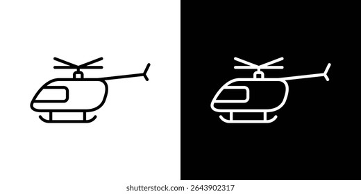 Helicopter icon Graphic vector set for ui design