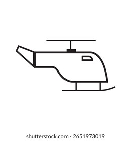 helicopter icon illustration element design