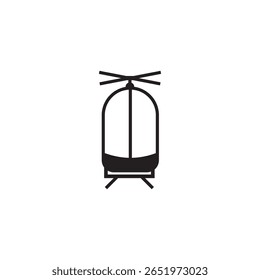 helicopter icon illustration element design