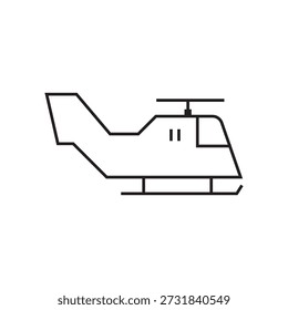 Icono de helicóptero Ilustración Elemento Diseño