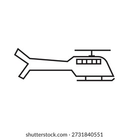 Icono de helicóptero Ilustración Elemento Diseño