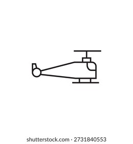 Icono de helicóptero Ilustración Elemento Diseño