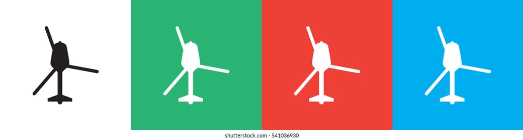 helicopter icon illustration isolated vector sign symbol