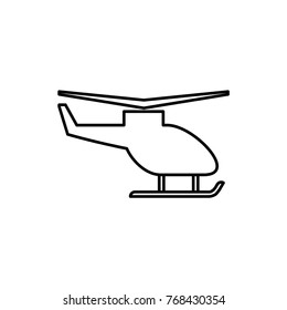 helicopter icon illustration isolated vector sign symbol