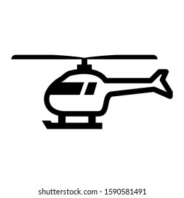 helicopter icon isolated sign symbol vector illustration - high quality black style vector icons
