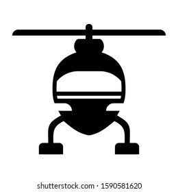 helicopter icon isolated sign symbol vector illustration - high quality black style vector icons
