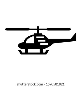 helicopter icon isolated sign symbol vector illustration - high quality black style vector icons
