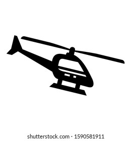 helicopter icon isolated sign symbol vector illustration - high quality black style vector icons
