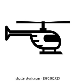 helicopter icon isolated sign symbol vector illustration - high quality black style vector icons
