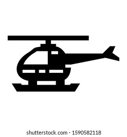 helicopter icon isolated sign symbol vector illustration - high quality black style vector icons
