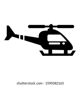 helicopter icon isolated sign symbol vector illustration - high quality black style vector icons
