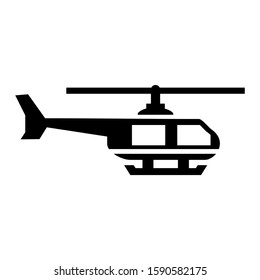 helicopter icon isolated sign symbol vector illustration - high quality black style vector icons
