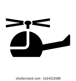 helicopter icon isolated sign symbol vector illustration - high quality black style vector icons

