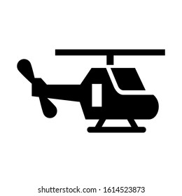 helicopter icon isolated sign symbol vector illustration - high quality black style vector icons
