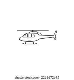 Helicopter icon isolated vector graphics