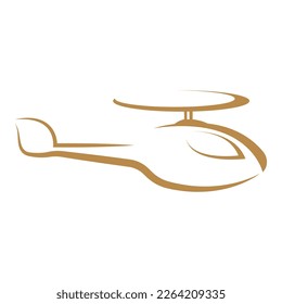 Helicopter icon logo design illustration