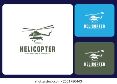 Ícone de helicóptero Modelo de design de logotipo