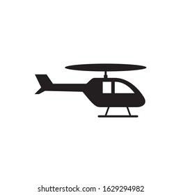 Helicopter icon logo design vector illustration template