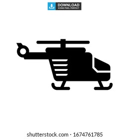 helicopter icon or logo isolated sign symbol vector illustration - high quality black style vector icons
