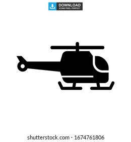 helicopter icon or logo isolated sign symbol vector illustration - high quality black style vector icons
