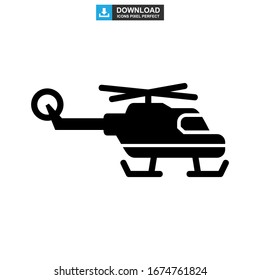 helicopter icon or logo isolated sign symbol vector illustration - high quality black style vector icons
