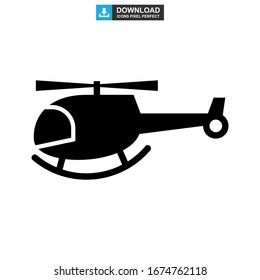 helicopter icon or logo isolated sign symbol vector illustration - high quality black style vector icons
