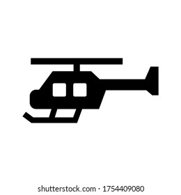 helicopter  icon or logo isolated sign symbol vector illustration - high quality black style vector icons
