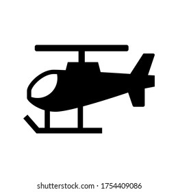helicopter  icon or logo isolated sign symbol vector illustration - high quality black style vector icons
