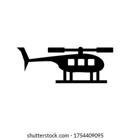 helicopter  icon or logo isolated sign symbol vector illustration - high quality black style vector icons
