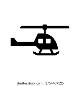 helicopter  icon or logo isolated sign symbol vector illustration - high quality black style vector icons
