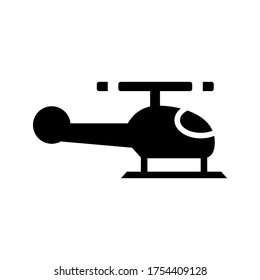 helicopter  icon or logo isolated sign symbol vector illustration - high quality black style vector icons
