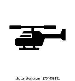 helicopter  icon or logo isolated sign symbol vector illustration - high quality black style vector icons
