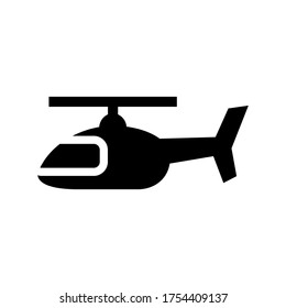 helicopter  icon or logo isolated sign symbol vector illustration - high quality black style vector icons
