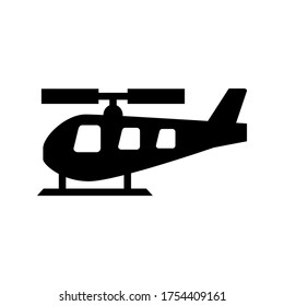helicopter  icon or logo isolated sign symbol vector illustration - high quality black style vector icons

