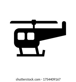helicopter  icon or logo isolated sign symbol vector illustration - high quality black style vector icons
