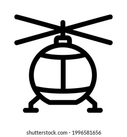 helicopter icon or logo isolated sign symbol vector illustration - high quality black style vector icons
