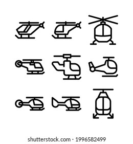 helicopter icon or logo isolated sign symbol vector illustration - Collection of high quality black style vector icons
