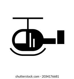 helicopter icon or logo isolated sign symbol vector illustration - high quality black style vector icons
