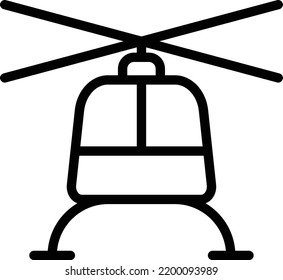 Helicopter icon, logo or symbol