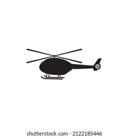 helicopter icon logo vector design template on white background
